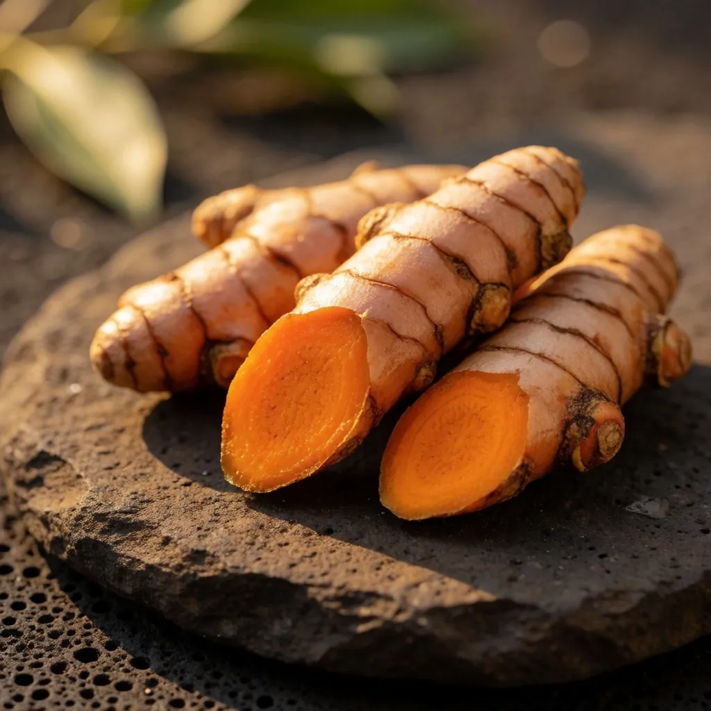 Fresh turmeric root macro study